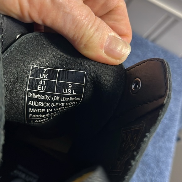 Dr Martens Audrick Nappa Leather Platform Ankle Boots Size 9 NEW - Picture 10 of 14